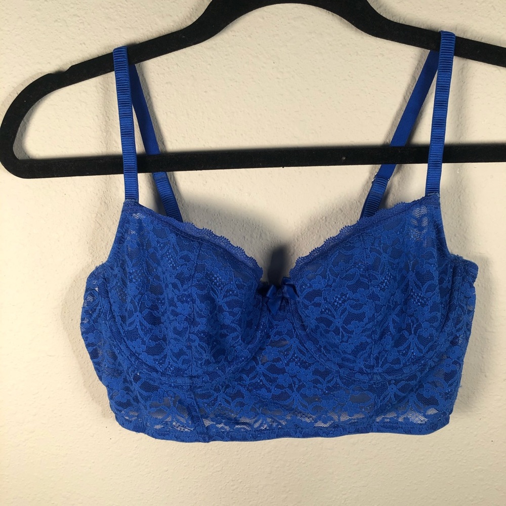 AERIE BLUE LIGHTLY LINED BRA